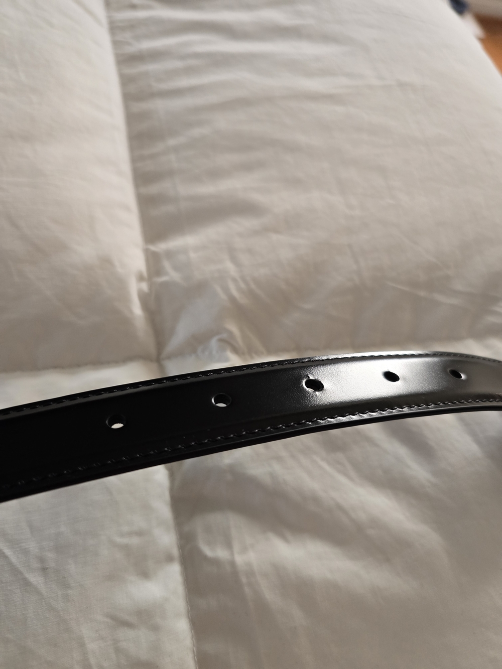 NEW Celine Triomphe Black Leather Belt Size 70 - Picture 9 of 9